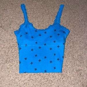 Flower & Lace Tank Top